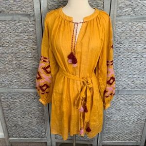 Eleven Tunic Embroidery Tassel Dress